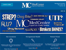 Tablet Screenshot of medcenterurgentcare.com